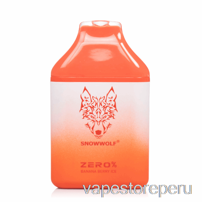 Vape Recargable Snowwolf Zero 5500 0% Sin Nicotina Desechable Banana Berry Ice